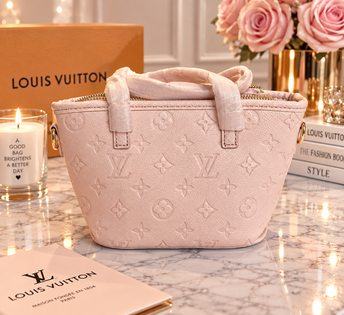 Posh Pink Mini LV Never Full